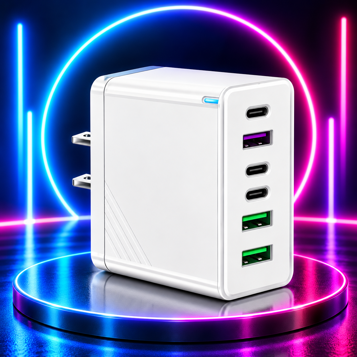 160W 6-Port Fast Charging Power Adapter