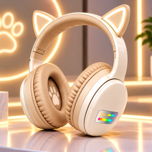 CA-045 Cute Wireless Cat Ear Headset